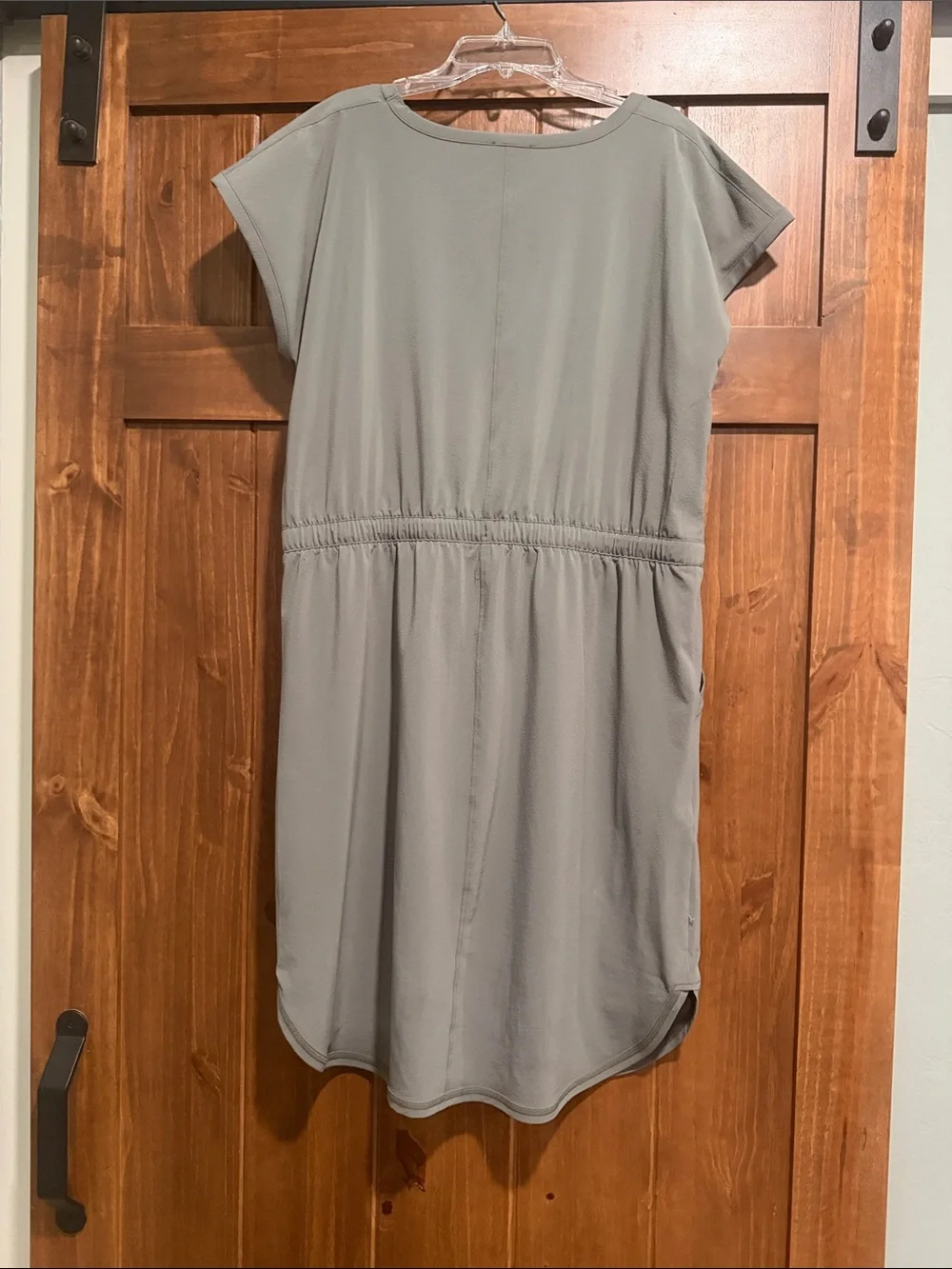 T by Talbots Cap-Sleeve Dress in Sage Green sz large
